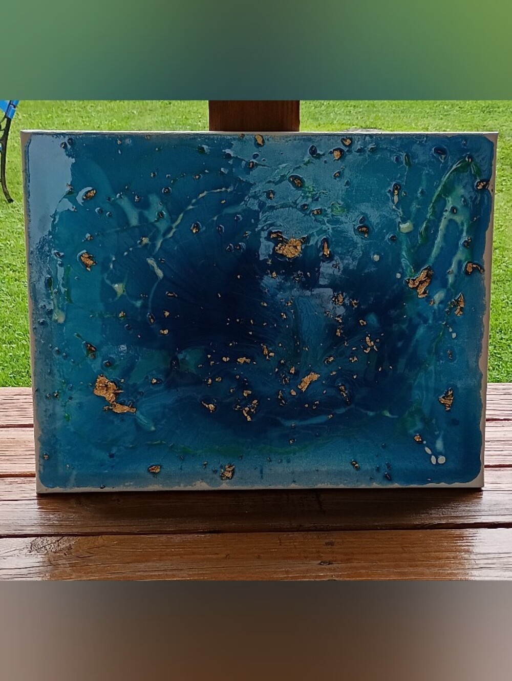 Sea Of Gold Resin Art